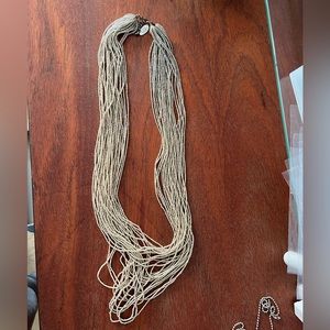 New Cara accessories ny Necklace bead multi strand gold layered long statement